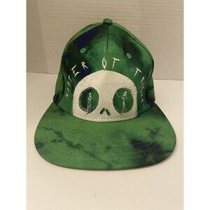 Master of Fright Nightmare Before Christmas green tie dye snapback cap hat